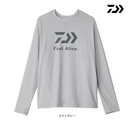ダイワ ラッシュガード DE-6225 ICEDRY ロングスリーブシャツ ライトグレー DAIWA