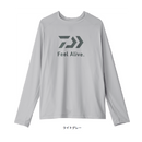 ダイワ ラッシュガード DE-6225 ICEDRY ロングスリーブシャツ ライトグレー DAIWA