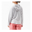 ダイワ ラッシュガード DE-6125 ICEDRY フーディーラッシュガードフルジップ ライトグレー レディース DAIWA