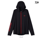 ダイワ ラッシュガード DE-6125 ICEDRY フーディーラッシュガードフルジップ ブラック DAIWA