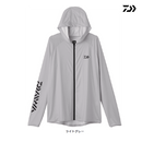 ダイワ ラッシュガード DE-6125 ICEDRY フーディーラッシュガードフルジップ ライトグレー DAIWA