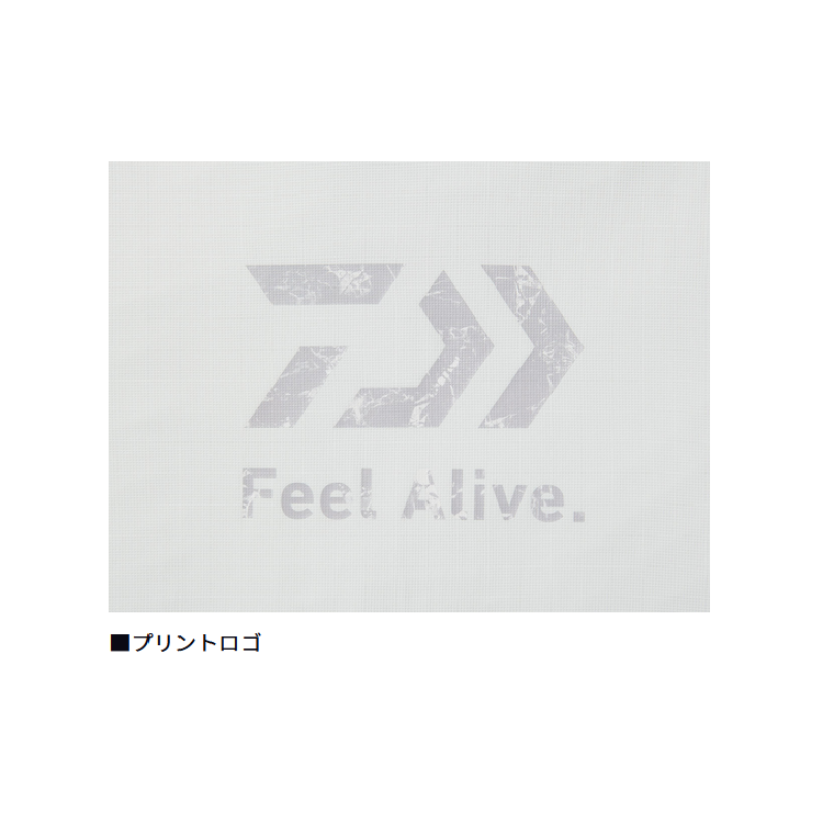 ダイワ シャツ DE-3925 Feel Alive. ドライTシャツ ホワイト DAIWA