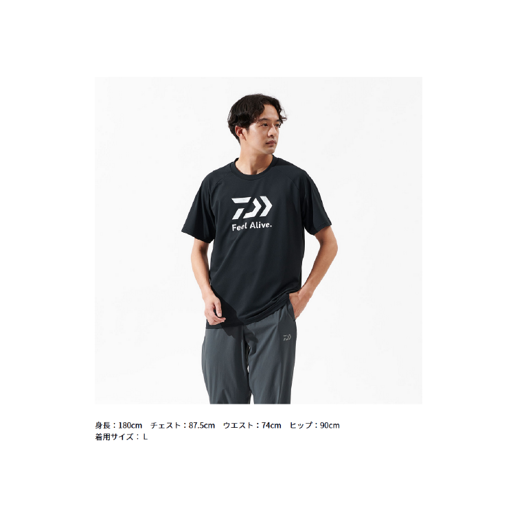 ダイワ シャツ DE-3925 Feel Alive. ドライTシャツ ホワイト DAIWA