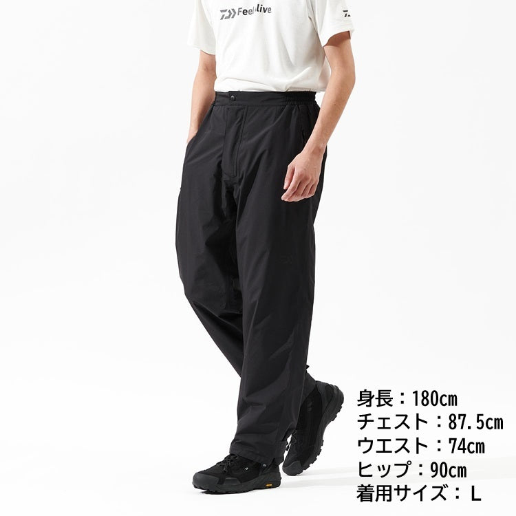 予約 ダイワ レインウェア DR-1925P GORE-TEX バーサタイルレインパンツ ブラック DAIWA 2025年4月発売