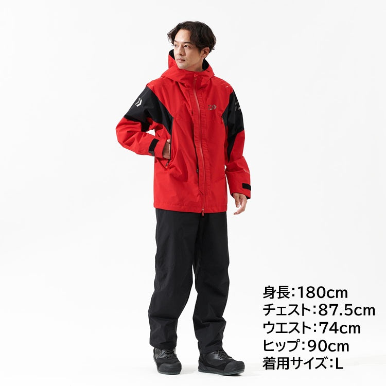 予約 ダイワ レインウェア DR-1825 GORE-TEX コンビアップレインスーツ レッド DAIWA 2025年4月発売