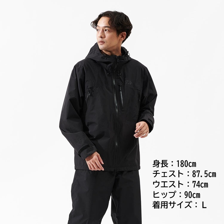 予約 ダイワ レインウェア DR-1925J GORE-TEX バーサタイルレインジャケット ブラック DAIWA 2025年4月発売