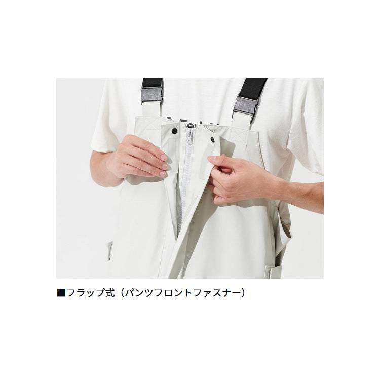 ダイワ レインウェア DR-6325P オーシャンレインハーフサロペット ブラック DAIWA