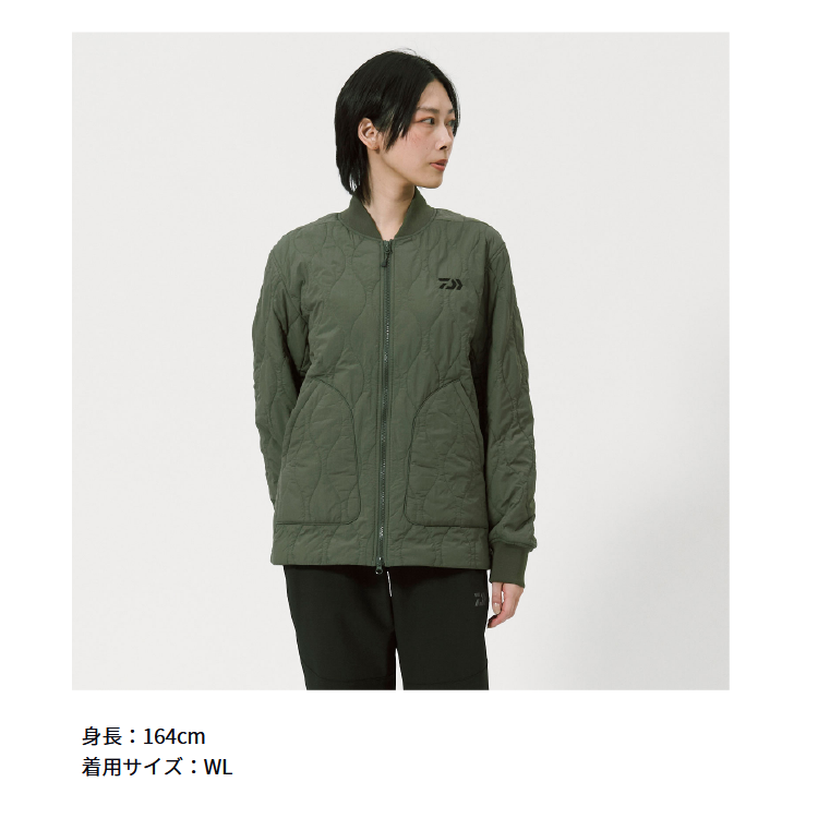ダイワ 防寒アウター DJ-5925 CORDURA MA-1ジャケット オリーブグリーン レディース DAIWA