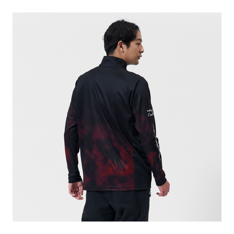 ダイワ シャツ DE-7725 エキスパートライトジップシャツ レッド DAIWA
