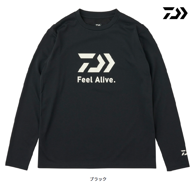 ダイワ 長袖シャツ DE-8025 クリーンオーシャンロングスリーブシャツ ブラック DAIWA