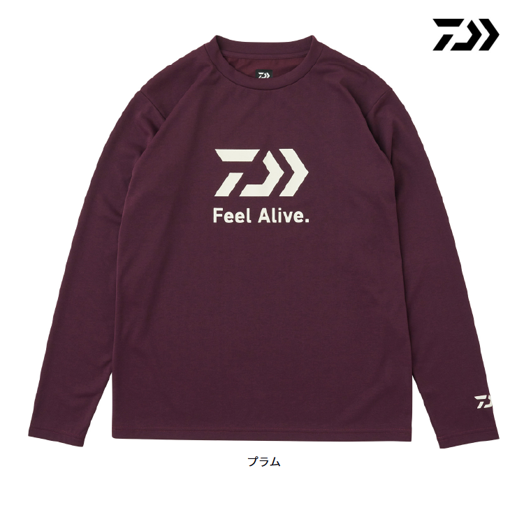 ダイワ 長袖シャツ DE-8025 クリーンオーシャンロングスリーブシャツ プラム レディースサイズ DAIWA