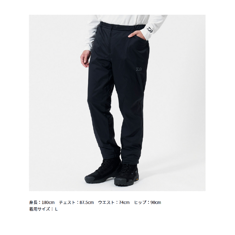ダイワ パンツ DP-9025 PERTEX アクティブインサレーションパンツ ブラック DAIWA