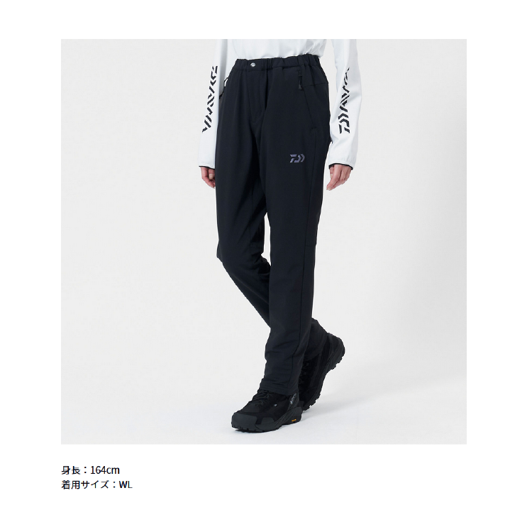 ダイワ 防寒パンツ DP-8125 STORMFLEECE ウィンドブロックパンツ ブラック レディース DAIWA