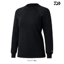 ダイワ 防寒インナー DU-3125S ダンロテック アンダーシャツ 極厚手クルー ブラック レディースサイズ DAIWA