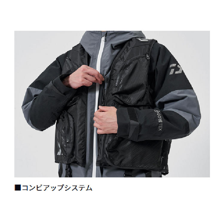 ダイワ 防寒ウェア DW-1825 GORE-TEX コンビアップウィンタースーツ レッド DAIWA