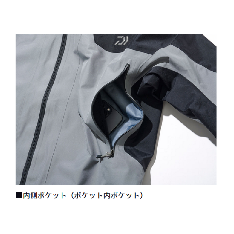 ダイワ レインウェア DR-1125J GORE-TEX ロックガードレインジャケット グレー DAIWA