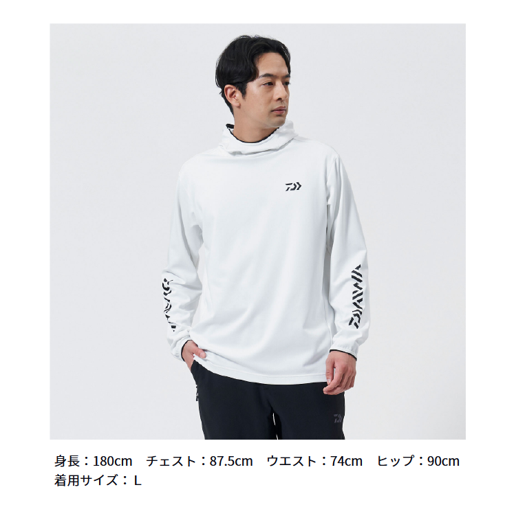 ダイワ 防寒シャツ DE-9225 ストレッチシャツフーディー グレー DAIWA