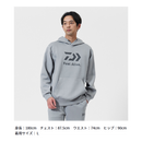 ダイワ パーカー DE-8925 DANROTECHスウェットフーディー グレー DAIWA