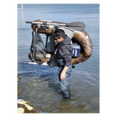 バイソンウェーブ フィッシングフローター BW140V-TS V型 バス 釣り ウッドカモ BISONWAVE