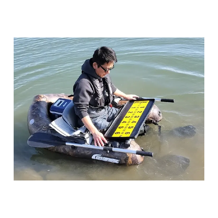 バイソンウェーブ フィッシングフローター BW140V-TS V型 バス 釣り ウッドカモ BISONWAVE