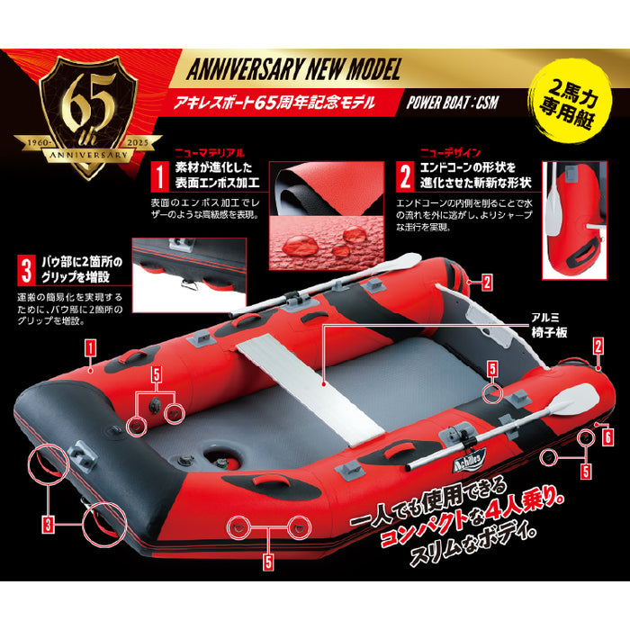 アキレスボート RDS-280 2馬力専用艇 予備検査無 ゴムボート 4人