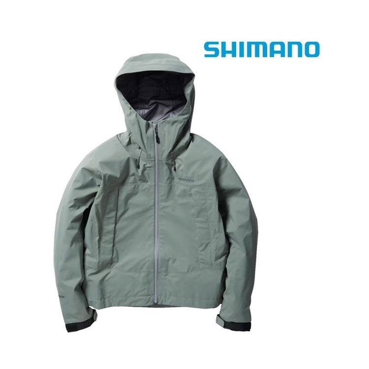 シマノ レインウェア RA-025X ゴアテックスショートレインジャケット セージグリーン レディースサイズ SHIMANO 取寄