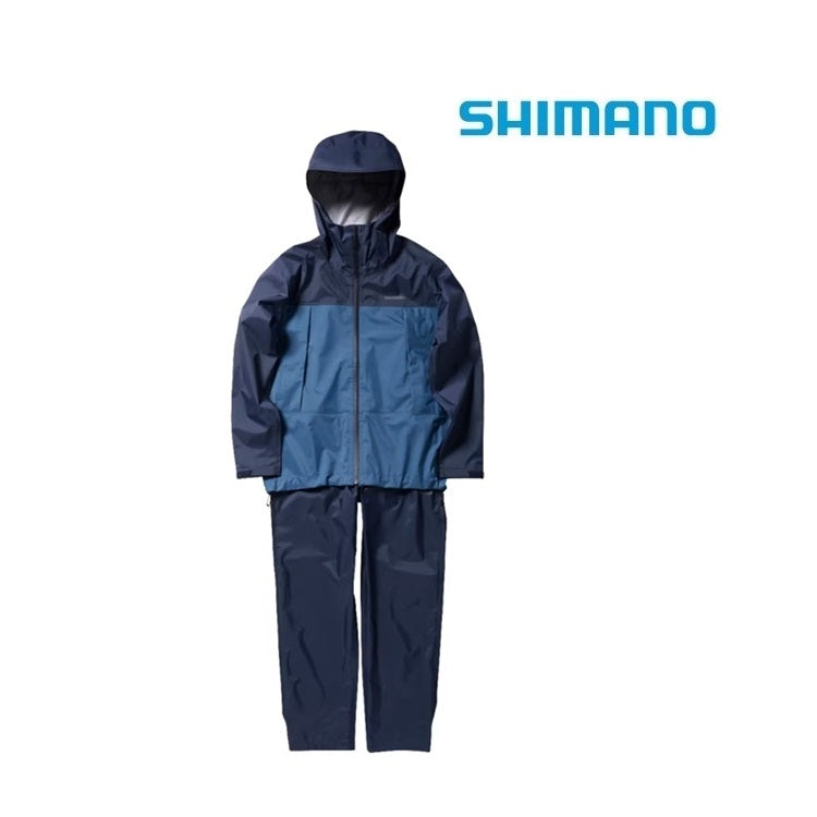 シマノ レインウェア RA-047X 3レイヤーレインスーツ ネイビーブルー レディースサイズ SHIMANO 取寄