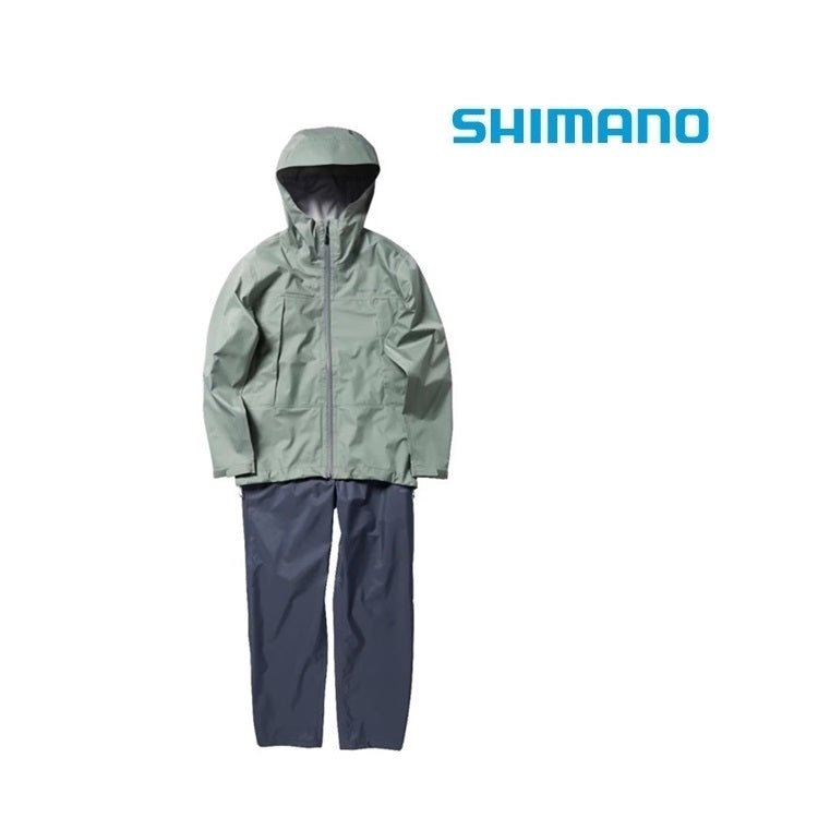 シマノ レインウェア RA-047X 3レイヤーレインスーツ セージグリーン SHIMANO 取寄