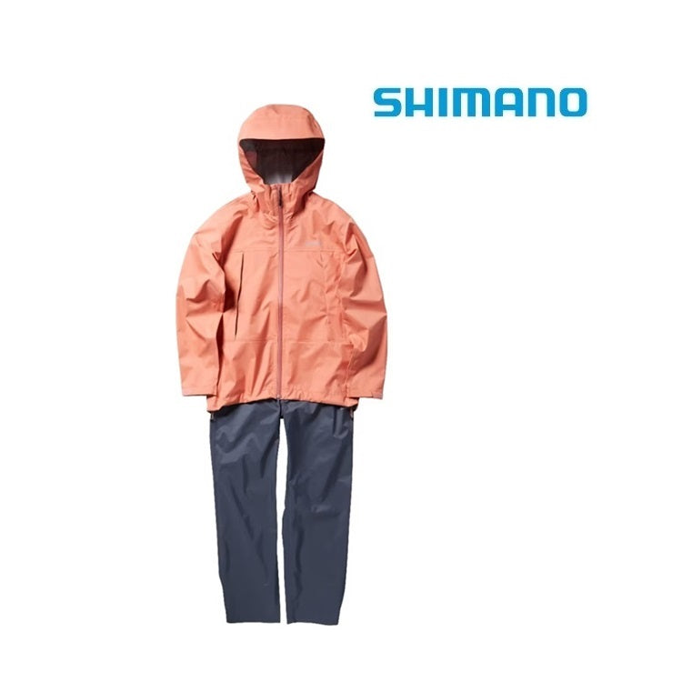 シマノ レインウェア RA-047X 3レイヤーレインスーツ サーモンピンク レディースサイズ SHIMANO 取寄