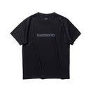 シマノ シャツ SH-021W ドライロゴTシャツ ショートスリーブ ブラック SHIMANO 取寄