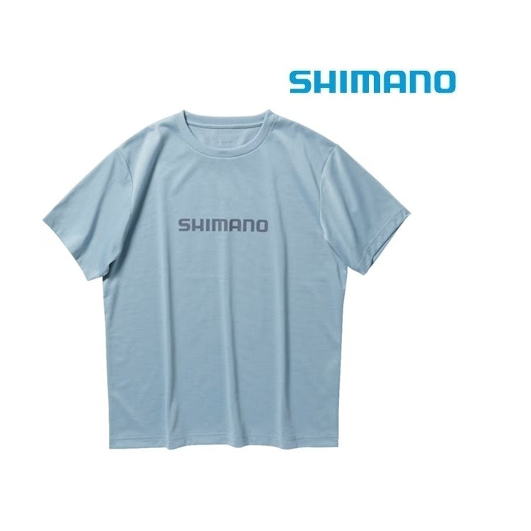 シマノ シャツ SH-021W ドライロゴTシャツ ショートスリーブ インショアブルー SHIMANO 取寄