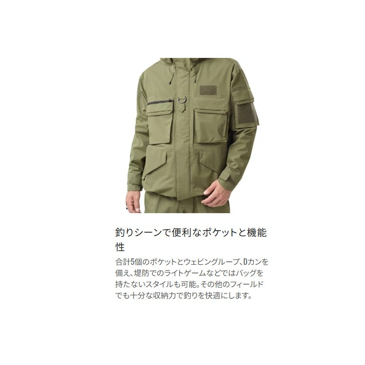 シマノ レインウェア RA-023Y ESレインジャケット 03 チャコール SHIMANO