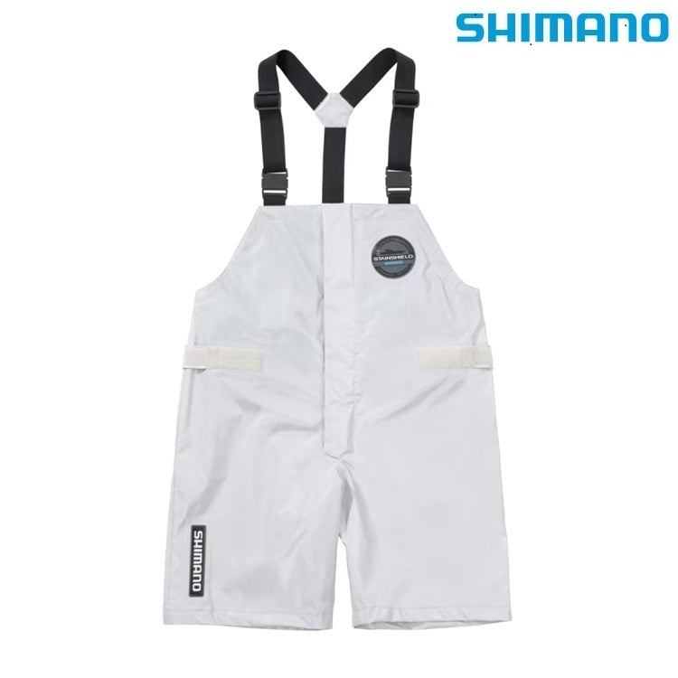 シマノ レインウェア RA-042Y ULイージーケア ハーフビブ 05 ライトグレー SHIMANO