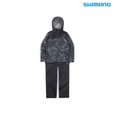シマノ レインウェア RA-047X 3レイヤー レインスーツ ブラックマルチカモ SHIMANO