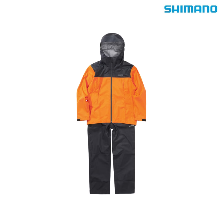 シマノ レインウェア RA-047X 3レイヤー レインスーツ オレンジ レディース SHIMANO