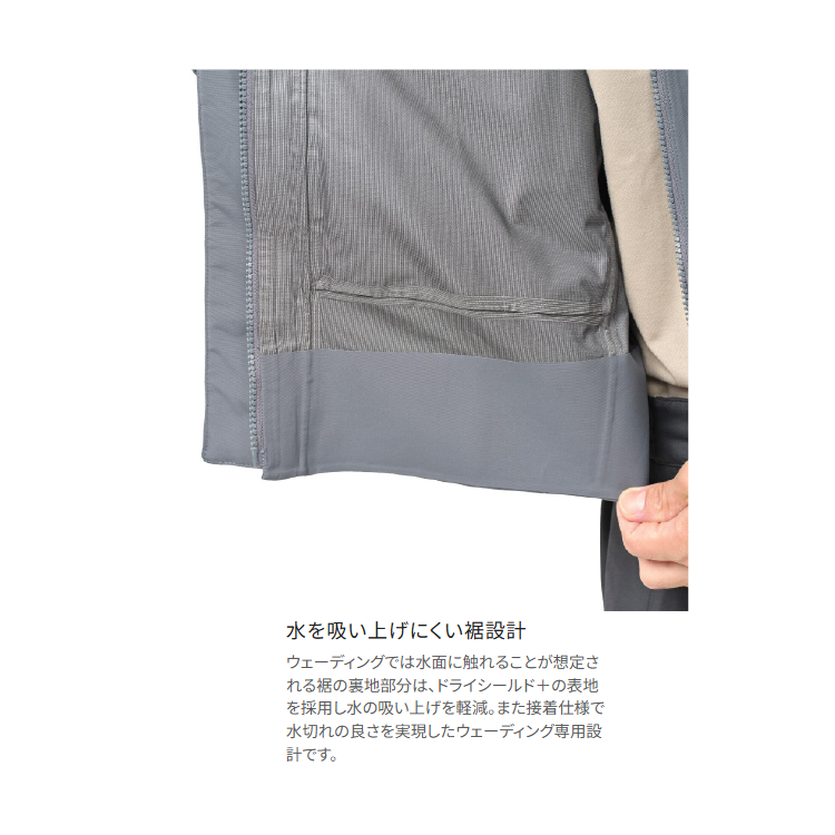 シマノ レインウェア RA-065Y ウェーディング レインジャケット 03 チャコール SHIMANO
