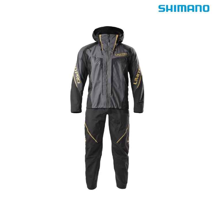 シマノ レインウェア RA-160Y リミテッドプロ 3シーズン レインスーツ リミテッドブラック SHIMANO