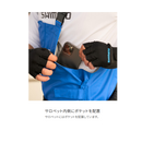 シマノ レインウェア RA-302V マリンサロペット マリンブルー SHIMANO