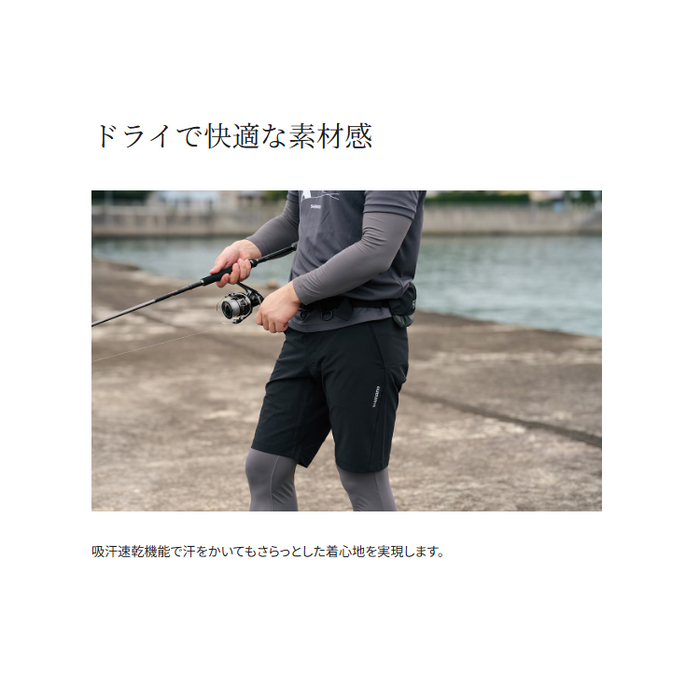 シマノ パンツ WP-000Y ドライバーサタイル ショーツ ダークカーキ