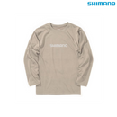 シマノ シャツ SH-022W ドライロゴTシャツ ロングスリーブ モスグレー SHIMANO