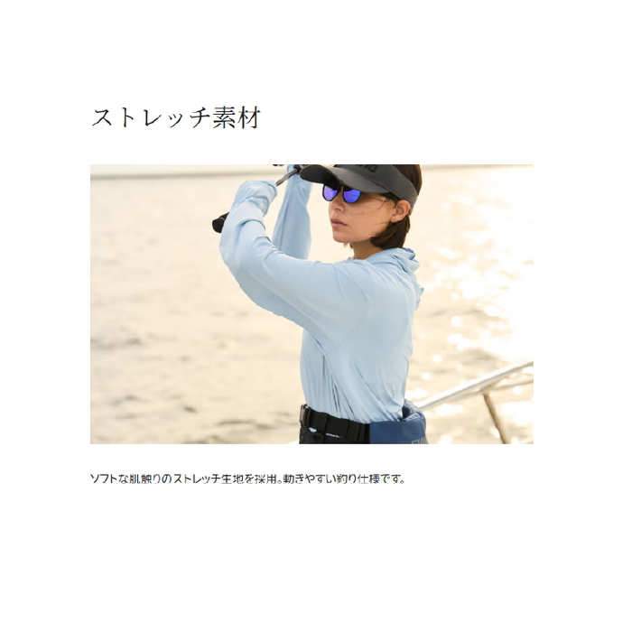 シマノ シャツ SH-060Y サンプロテクション フーディーシャツ ネイビー