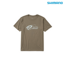 シマノ シャツ SH-061Y サンプロテクションTシャツ ショートスリーブ ダークカーキ SHIMANO