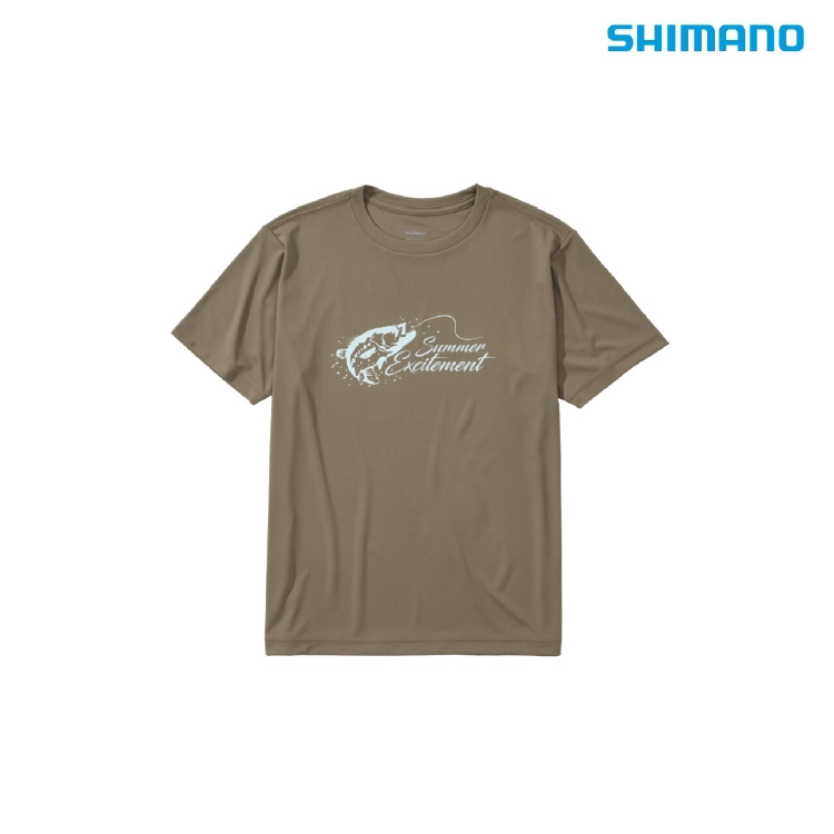 シマノ シャツ SH-061Y サンプロテクションTシャツ ショートスリーブ ダークカーキ SHIMANO
