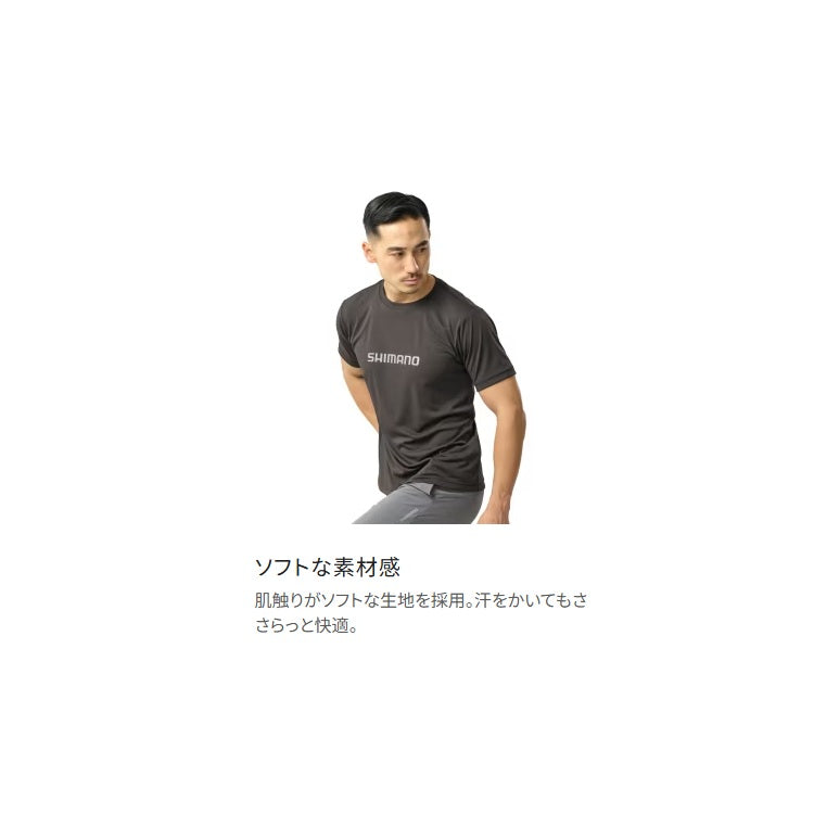 シマノ シャツ SH-061Y サンプロテクションTシャツ ショートスリーブ ブラック SHIMANO