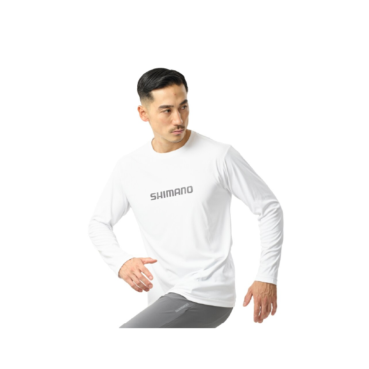 シマノ シャツ SH-062Y サンプロテクションTシャツ ロングスリーブ チャコール SHIMANO