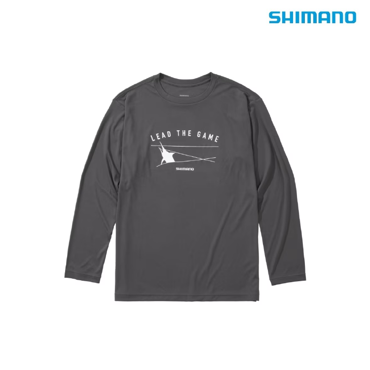 シマノ シャツ SH-062Y サンプロテクションTシャツ ロングスリーブ チャコール SHIMANO