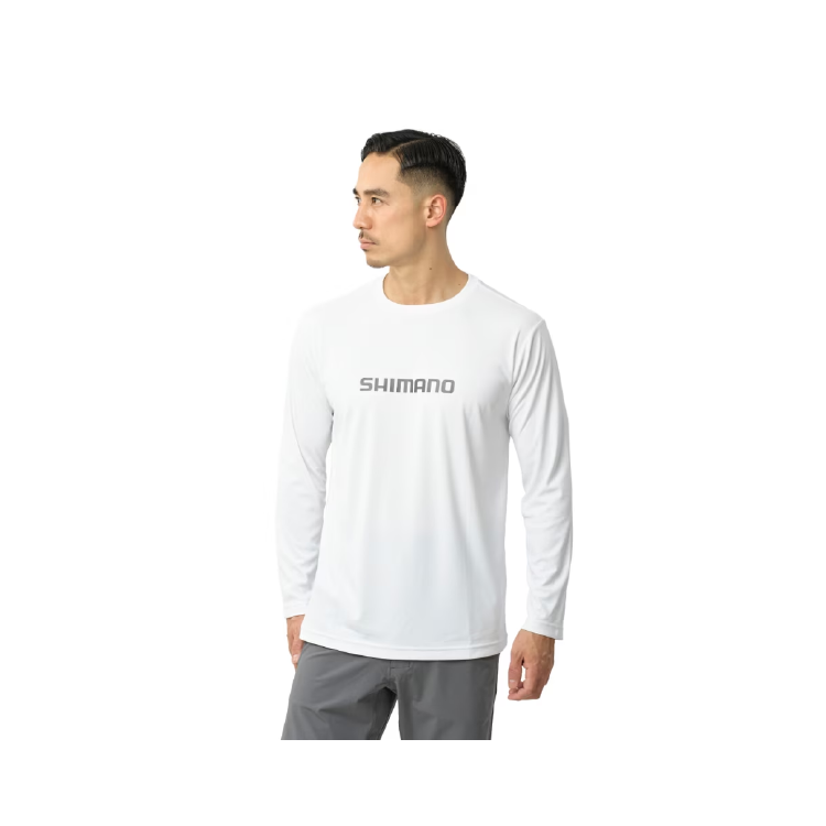 シマノ シャツ SH-062Y サンプロテクションTシャツ ロングスリーブ チャコール SHIMANO
