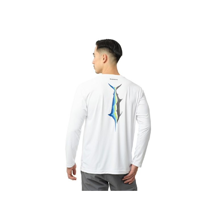 シマノ シャツ SH-062Y サンプロテクションTシャツ ロングスリーブ チャコール SHIMANO