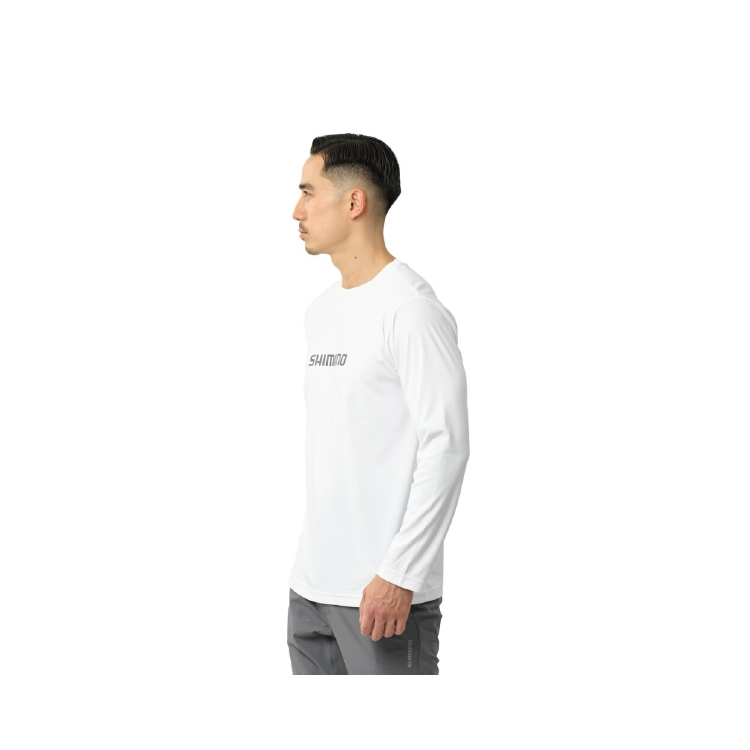 シマノ シャツ SH-062Y サンプロテクションTシャツ ロングスリーブ ライトグレー SHIMANO