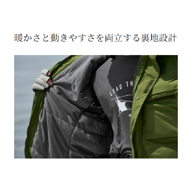 シマノ 防寒ジャケット RB-034Y ESインサレーションジャケット 03 カーキ レディース SHIMANO